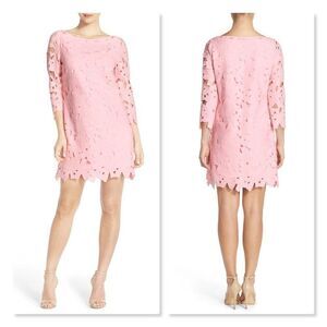 Felicity & Coco Belza Floral Lace Shift Dress XS